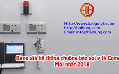 Bảng giá hệ thống chuông báo gọi y tá Commax [Update 2024]