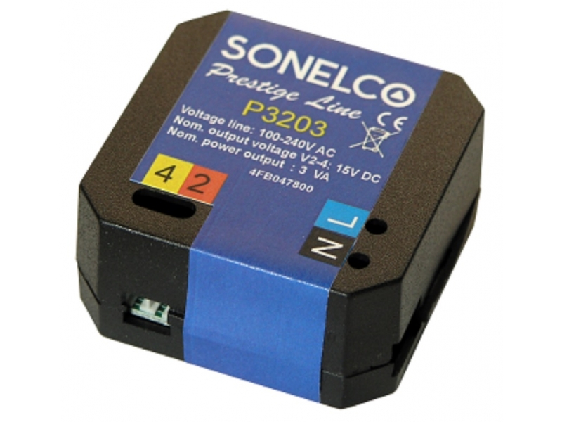 Power supply 200 mA 16V DC Sonelco P3203