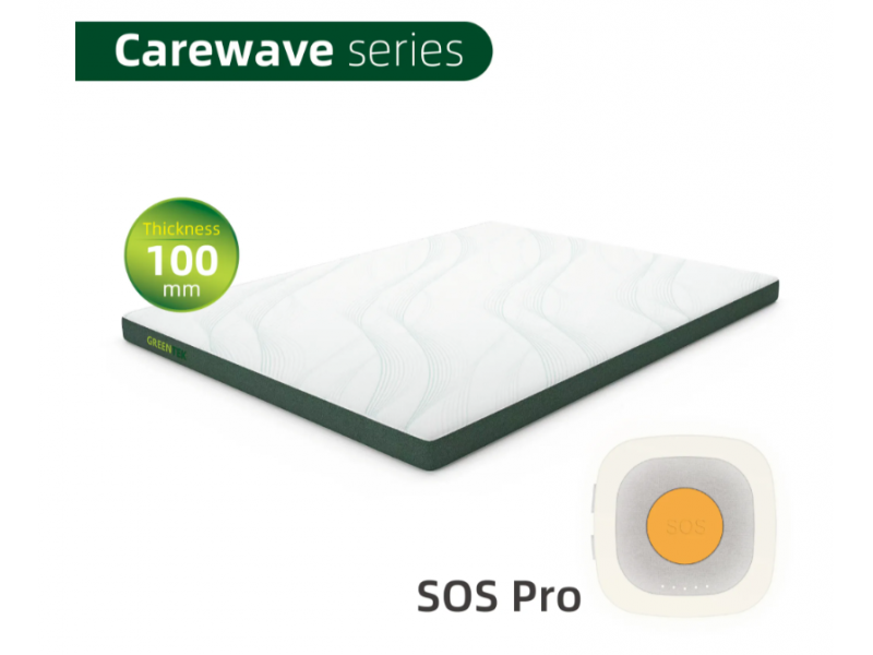 Nệm theo dõi giấc ngủ Carewave dày 100mm có nút báo đa năng SOS Pro