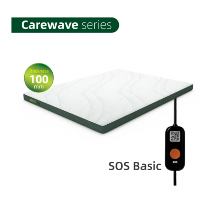 Nệm theo dõi giấc ngủ Carewave dày 100mm cho người cao tuổi có nút SOS cơ bản