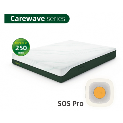 Nệm theo dõi giấc ngủ Carewave dày 250mm có nút báo đa năng SOS Pro