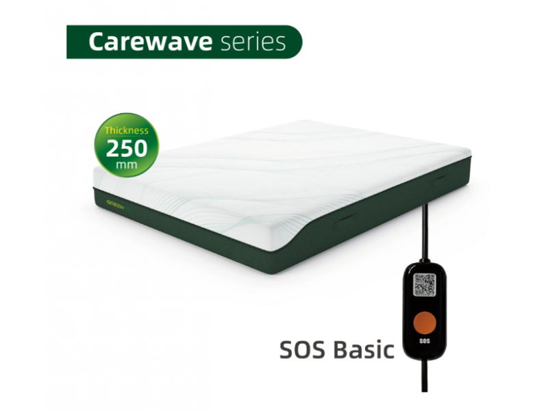 Nệm theo dõi giấc ngủ Carewave dày 250mm cho người cao tuổi có nút SOS cơ bản