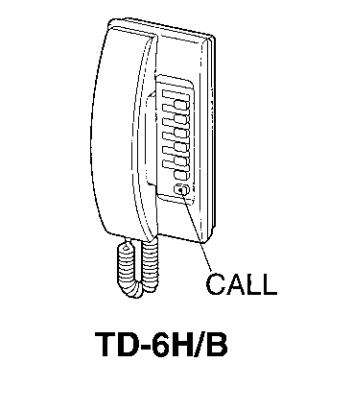 TD-6H/B Aiphone - thiết bị cần thiết cho các văn phòng 