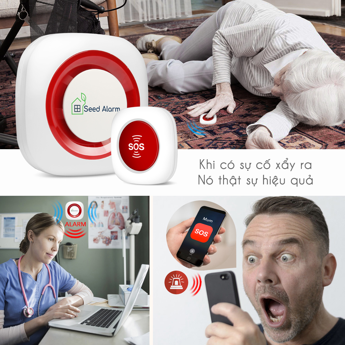 Thiết bị đặc biệt hữu dụng khi có sự cố xảy ra, hỗ trợ cấp cứu kịp thời, nhanh chóng