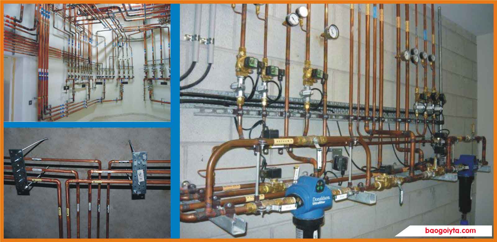 Hệ thống ống dẫn khí y tế sử dụng ống đồng